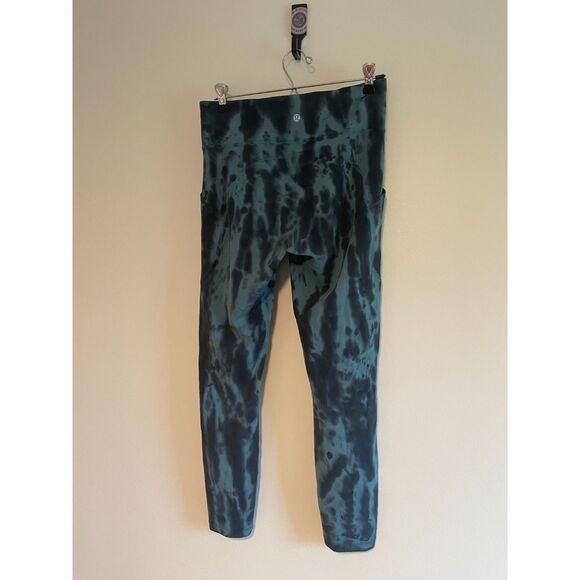 Lululemon Invigorate High-Rise Tight 25" *Wash Forest Shibori Desert Teal - Picture 4 of 9